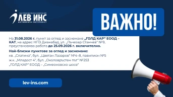 ВАЖНО ЗА КЛИЕНТИТЕ В СОФИЯ