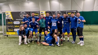 За трета поредна година ФК Лев Инс стана зимен шампион по минифутбол на София